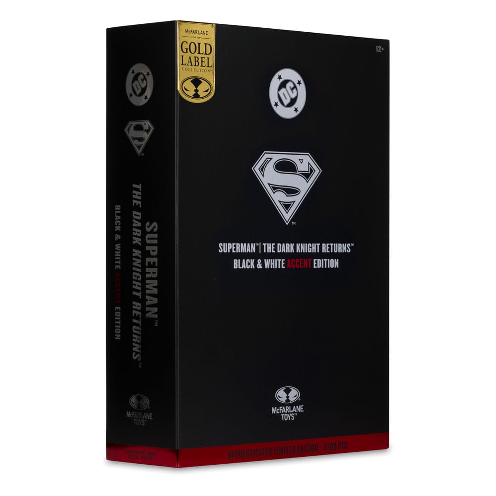 DC Multiverse Actionfigur Superman (The Dark Knight Returns) (Black & White Accent Edition) (Gold Label) 18 cm McFarlane Toys