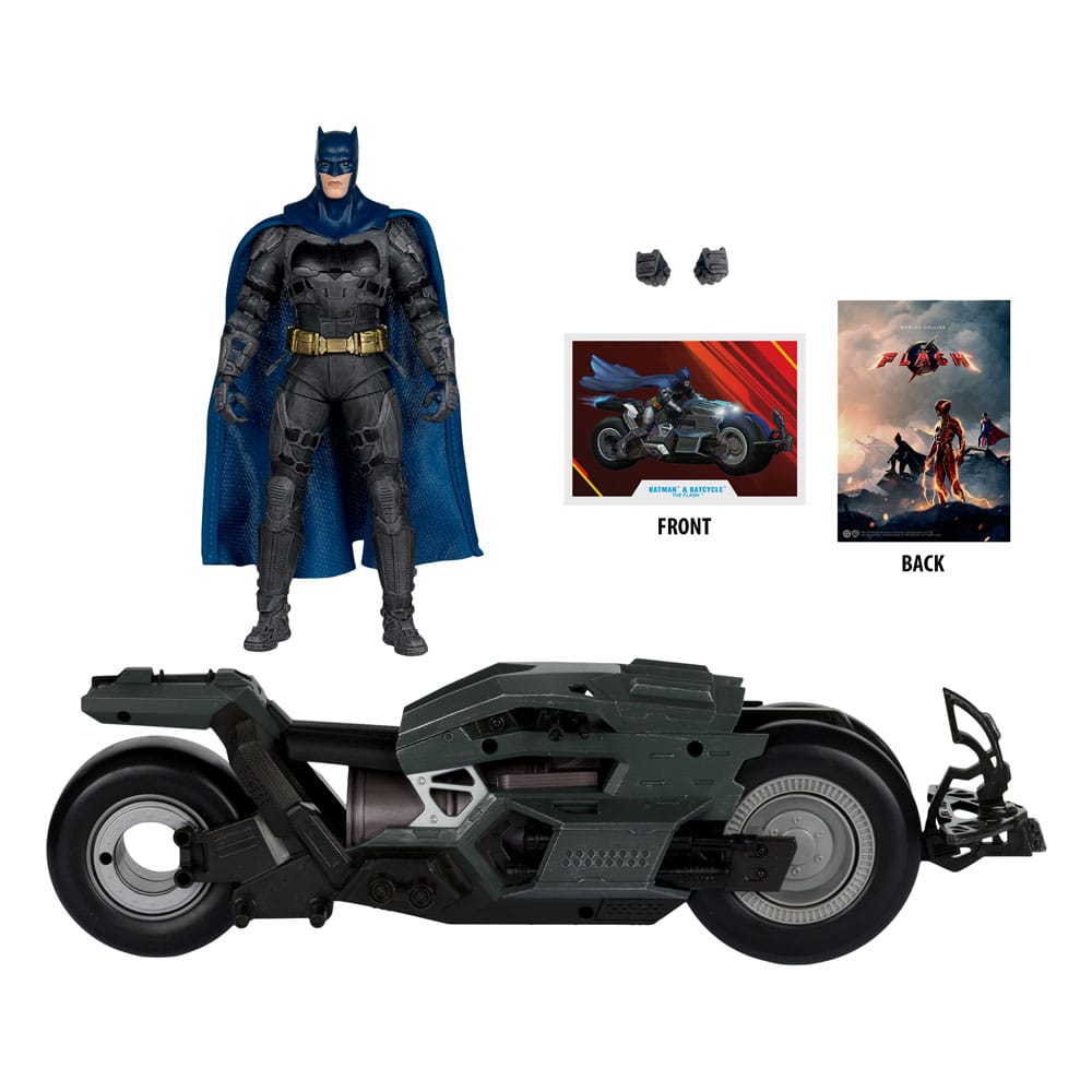 DC Multiverse Batcycle med Batman - The Flash McFarlane Toys
