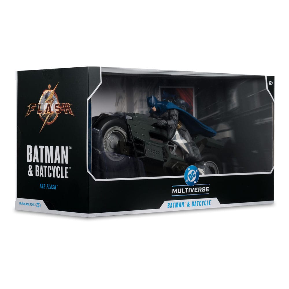 DC Multiverse Batcycle med Batman - The Flash McFarlane Toys
