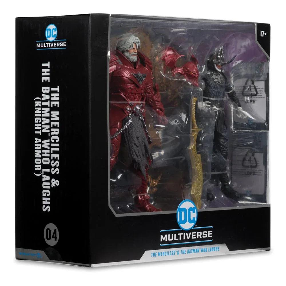 DC Multiverse McFarlane Collector Edition Action Figur 2-Pack #04 Batman who laughs (Knight Armor) & Merciless (Dark Multiverse) 18 cm - Nerdbutiken