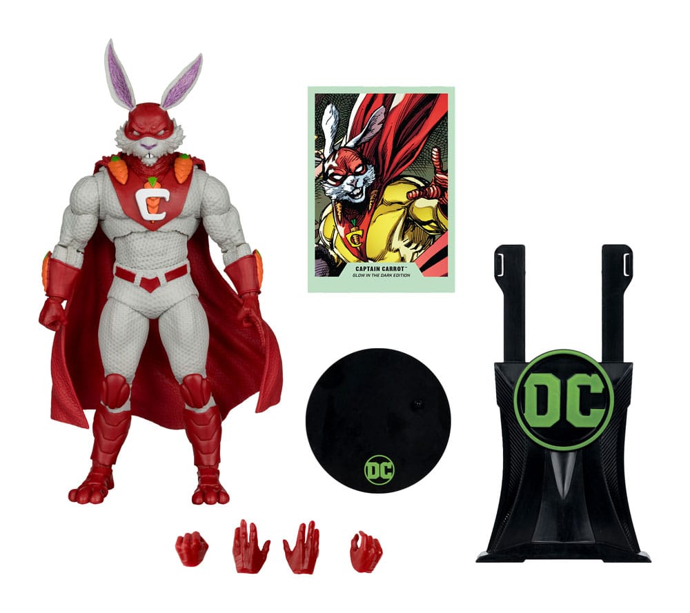 DC Multiverse Actionfigur Captain Carrot (Justice League Incarnate) Glow In The Dark Edition (Gold Label) 18 cm McFarlane Toys