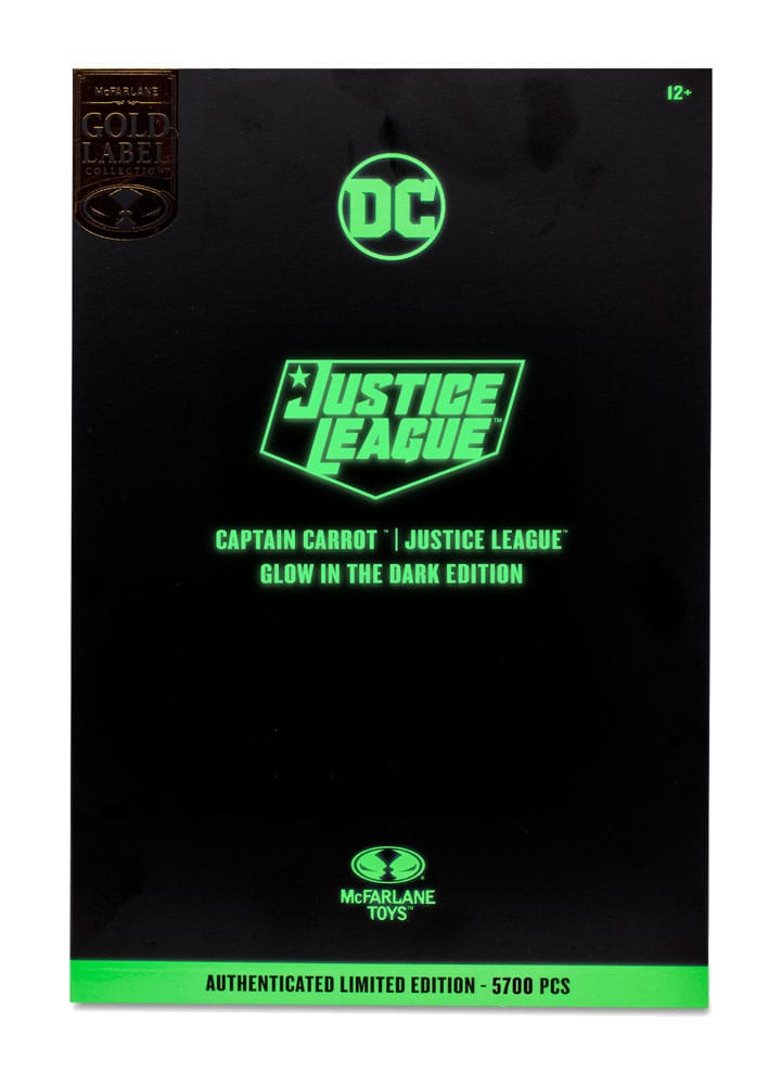 DC Multiverse Actionfigur Captain Carrot (Justice League Incarnate) Glow In The Dark Edition (Gold Label) 18 cm McFarlane Toys