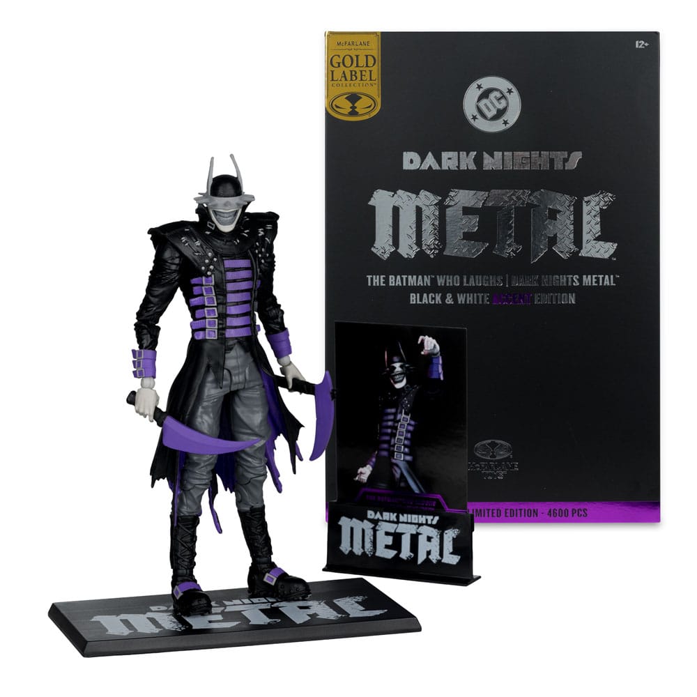 DC Multiverse Actionfigur The Batman Who Laughs (B&W med accent) (Gold Label) 18 cm McFarlane Toys