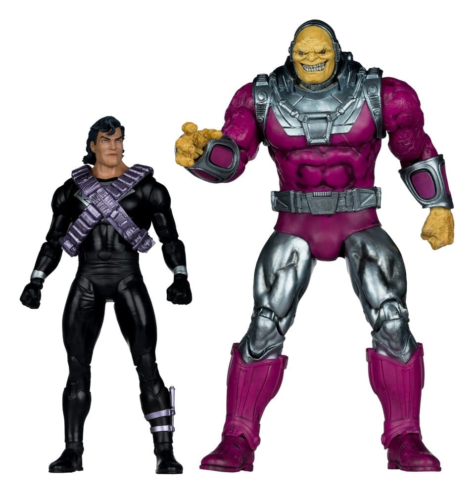DC Multiverse Megafig Actionfigur 2-Pack Mongul vs Superman (Return of Superman) 25 cm