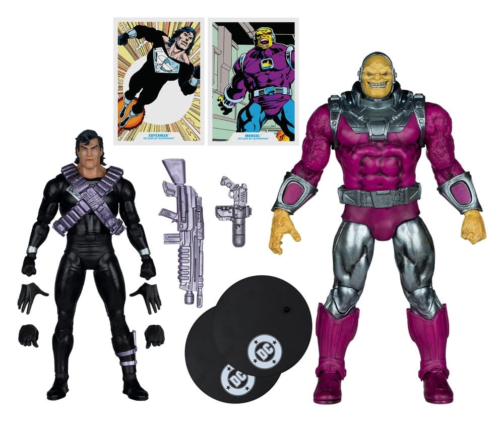 DC Multiverse Megafig Action Figur 2-Pack Mongul vs Superman (Return of Superman) 25 cm
