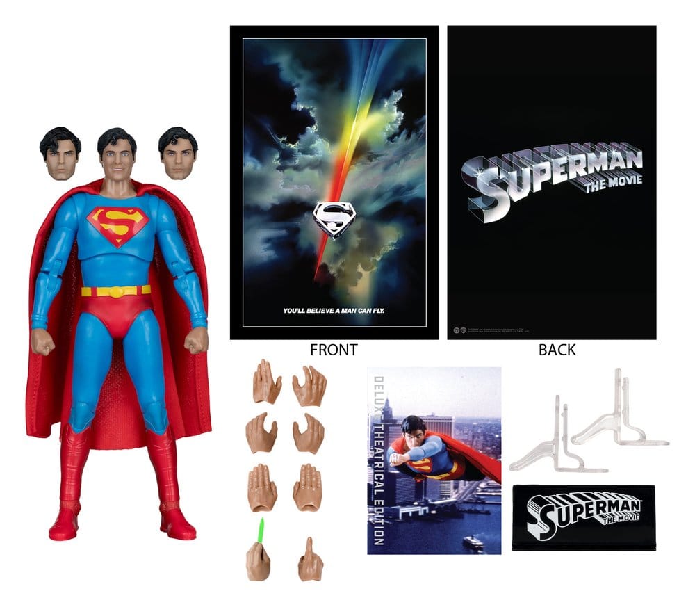 Superman (1978) DC Multiverse Deluxe Teaterutgåva Actionfigur Superman 19 cm