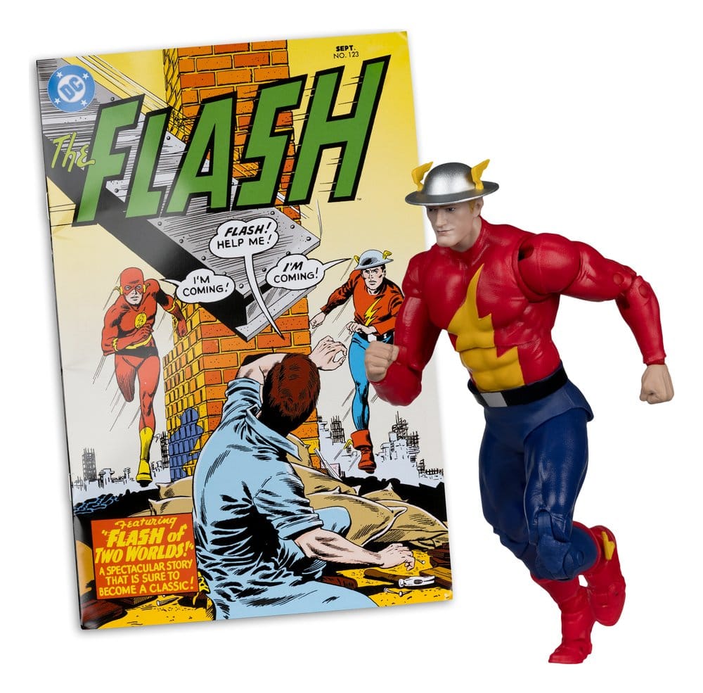 DC Direct Page Punchers Action Figur The Flash Jay Garrick (The Flash #123) (Red Platinum Edition) 18 cm