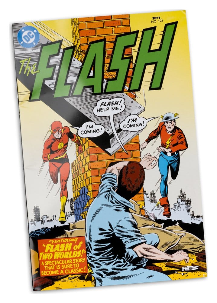 DC Direct Page Punchers The Flash Jay Garrick (The Flash #123) Action Figure (Red Platinum Edition) 18 cm
