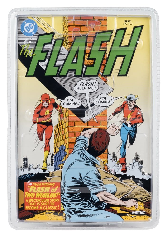 DC Direct Page Punchers The Flash Jay Garrick (The Flash #123) Action Figure (Red Platinum Edition) 18 cm