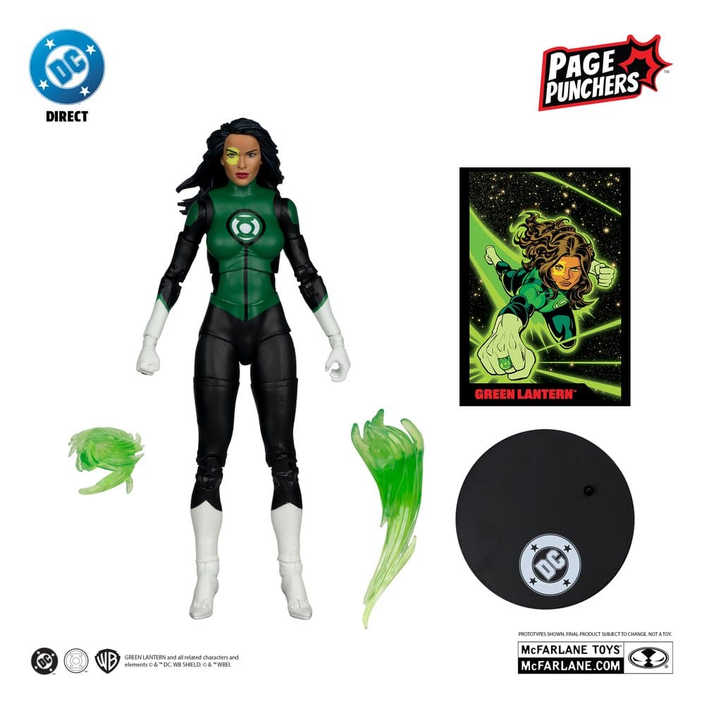 DC Direct Page Punchers Action Figur Jessica Cruz (Green Lanterns # 48) (Red Platinum Edition) 18 cm