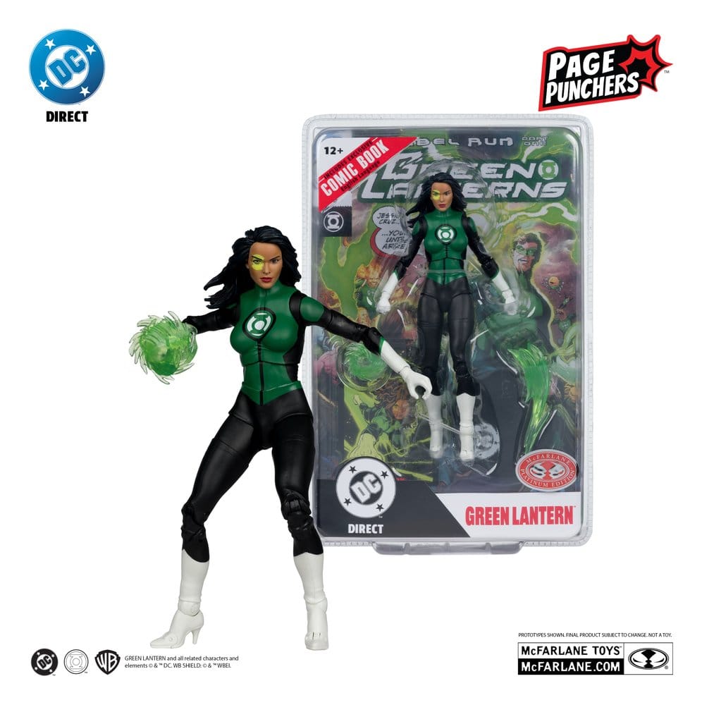 DC Direct Page Punchers Actionfigur Jessica Cruz (Green Lanterns #48) Röd Platina-utgåva 18 cm