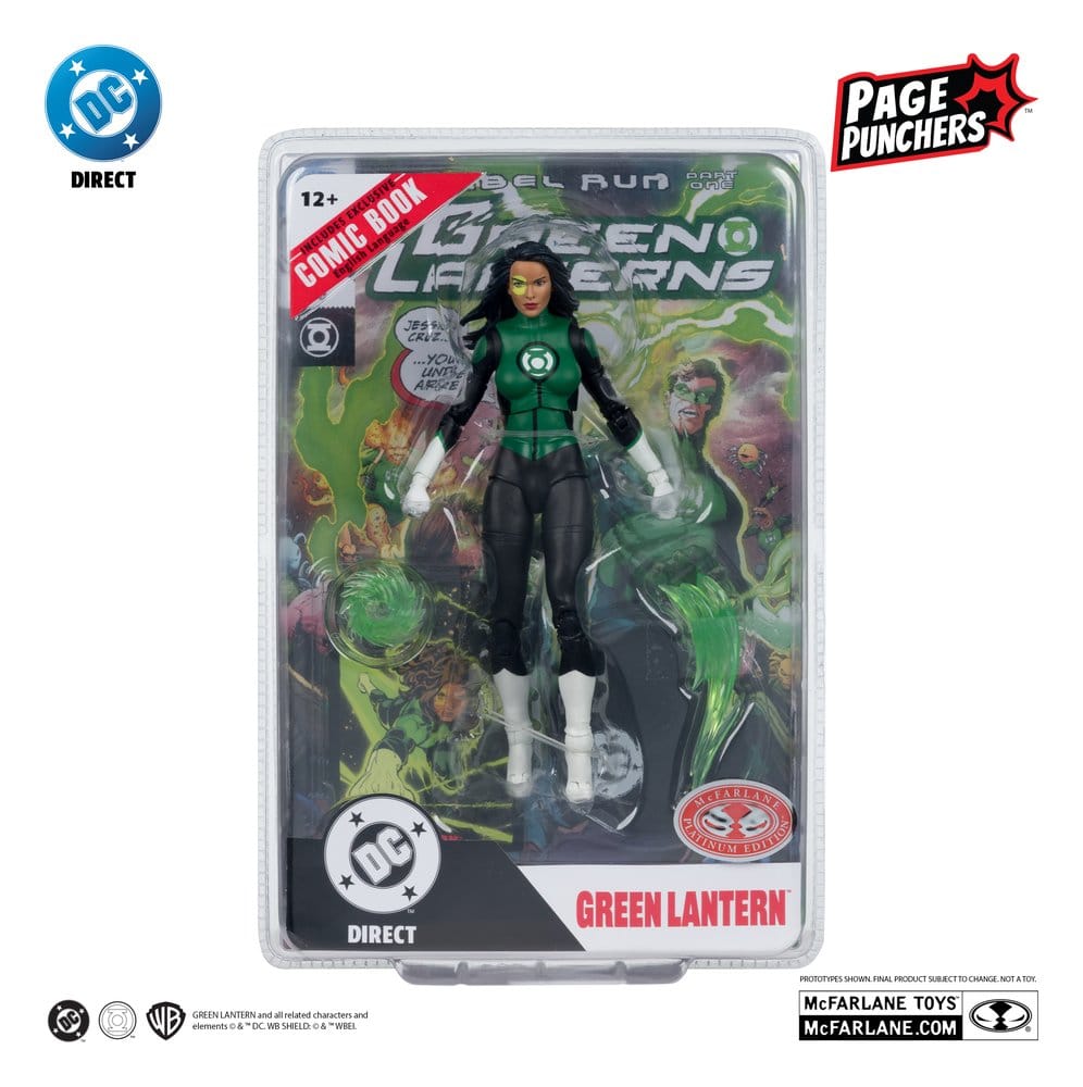 DC Direct Page Punchers Actionfigur Jessica Cruz (Green Lanterns #48) Röd Platina-utgåva 18 cm