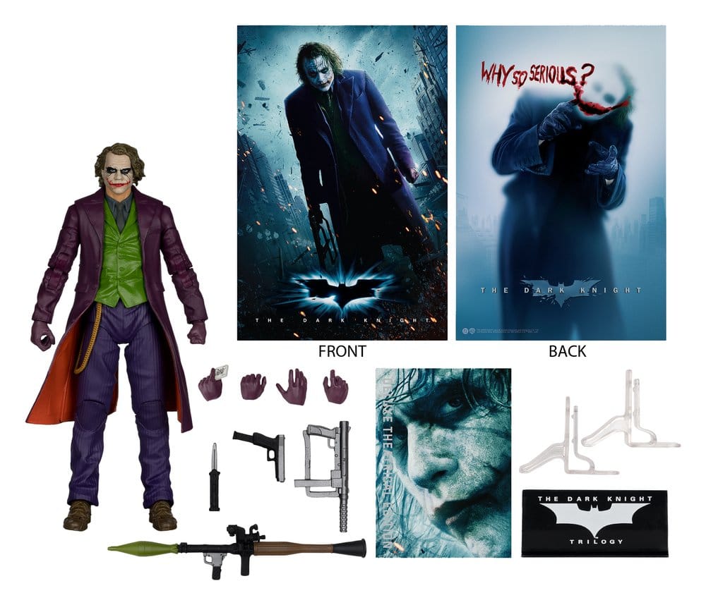 Den Mörka Riddaren DC Multiverse Deluxe Teaterutgåvan Actionfigur Joker 18 cm