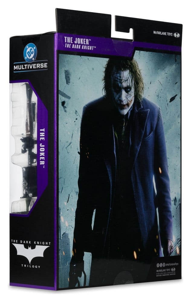 Den Mörka Riddaren DC Multiverse Deluxe Teaterutgåvan Actionfigur Joker 18 cm