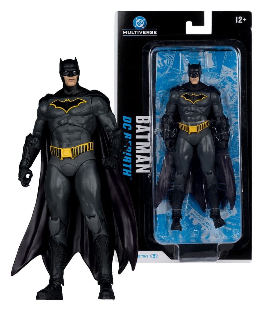 DC Multiverse Action Figur Batman (DC Rebirth) 18 cm – Detaljerad och Rörlig Samlarfigur