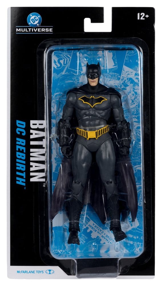 DC Multiverse Action Figur Batman (DC Rebirth) 18 cm – Detaljerad och Rörlig Samlarfigur