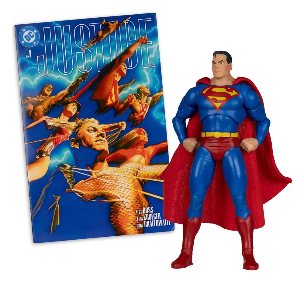 DC Direct Page Punchers Actionfigur Superman (Justice #1) Red Platinum Edition 19 cm