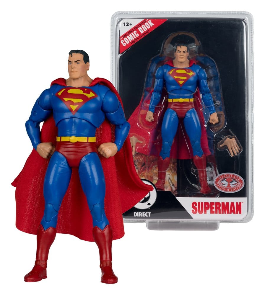 DC Direct Page Punchers Actionfigur Superman (Justice #1) Red Platinum Edition 19 cm