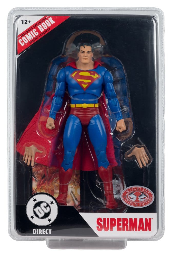 DC Direct Page Punchers Actionfigur Superman (Justice #1) Red Platinum Edition 19 cm
