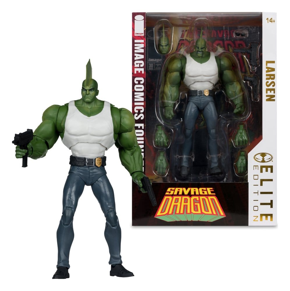 Savage Dragon från Image Comics Founders Series McFarlane Elite Edition Samlarfigur, 20 cm