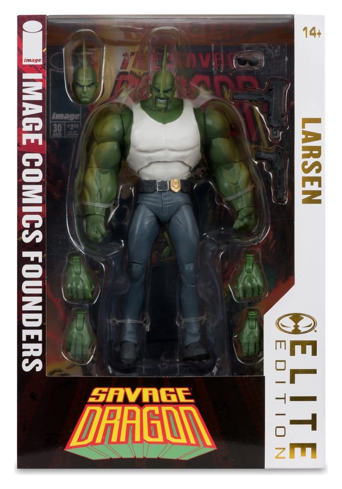 Savage Dragon från Image Comics Founders Series McFarlane Elite Edition Samlarfigur, 20 cm