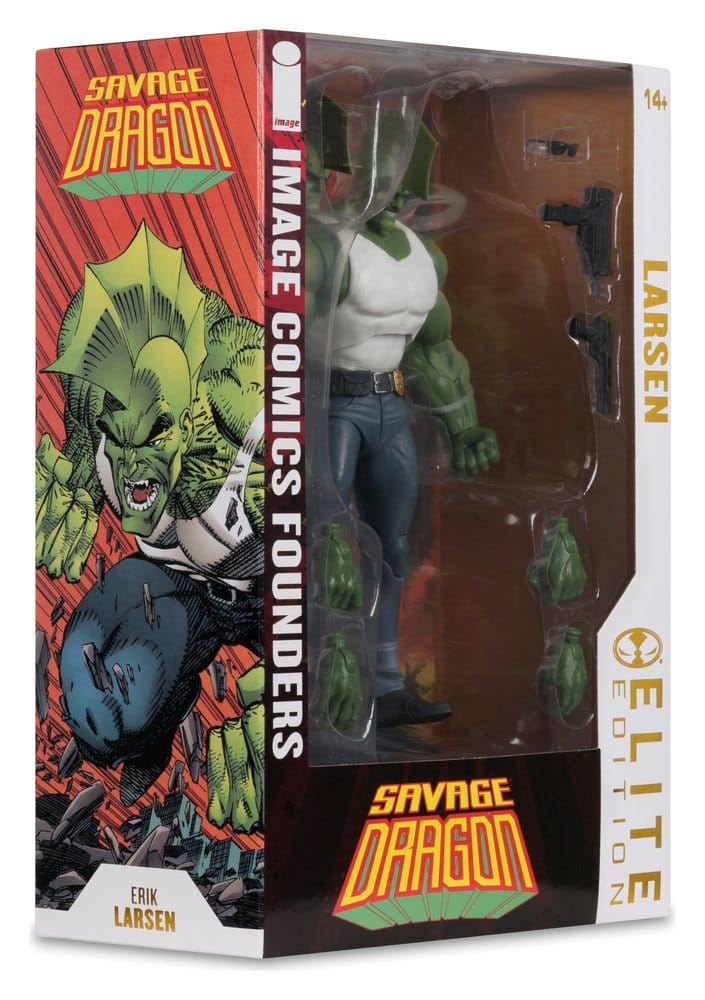 Savage Dragon från Image Comics Founders Series McFarlane Elite Edition Samlarfigur, 20 cm
