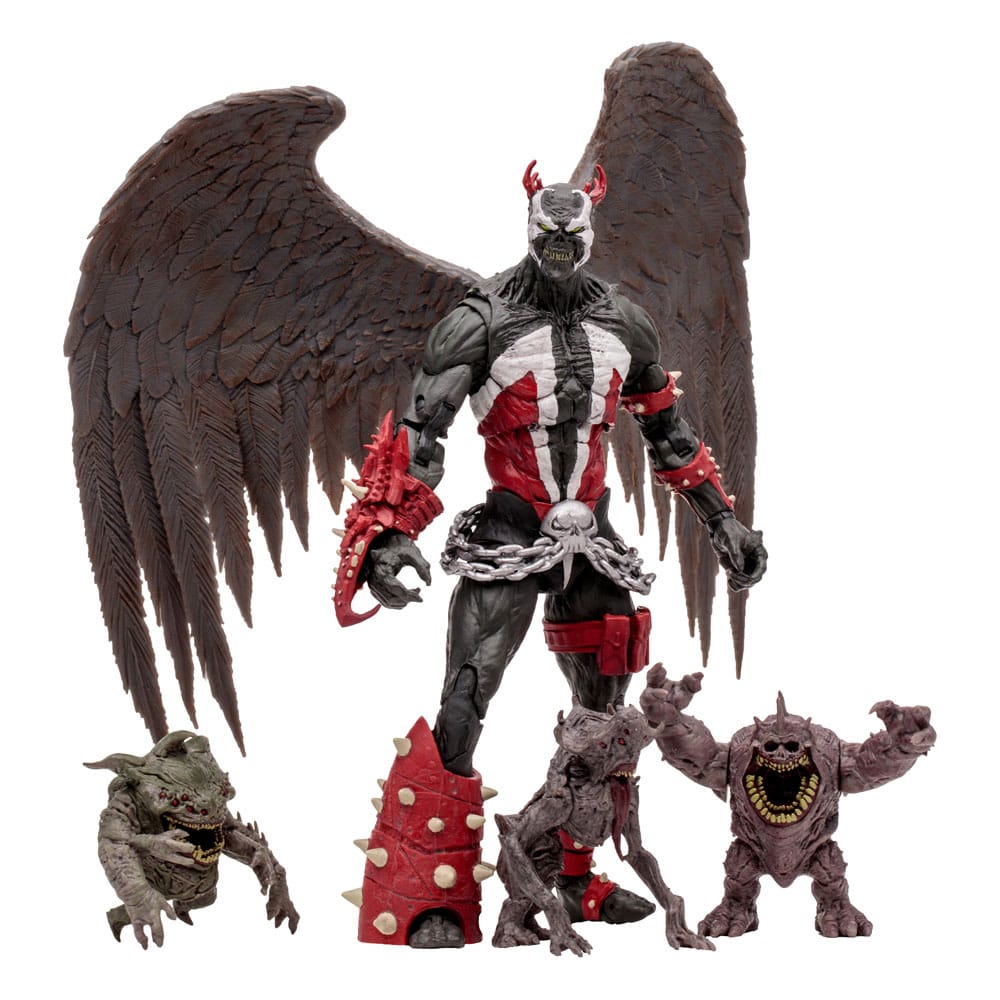 Spawn Megafig Actionfigur King Spawn med Vingar och Minions 30 cm McFarlane Toys