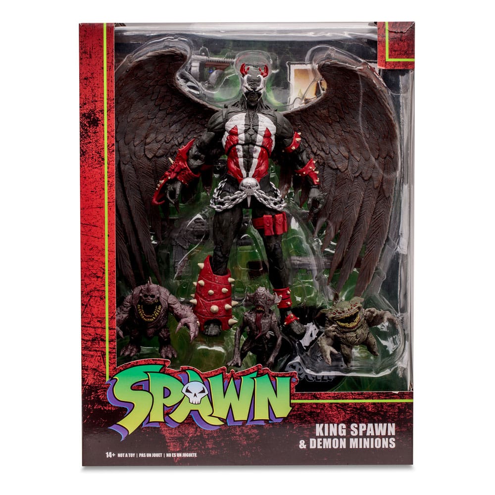 Spawn Megafig Actionfigur King Spawn med Vingar och Minions 30 cm McFarlane Toys