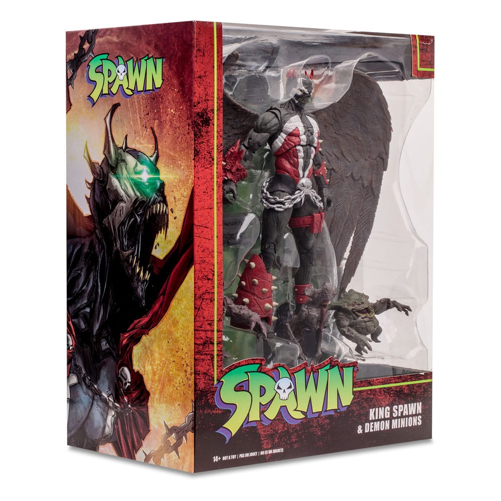 Spawn Megafig Actionfigur King Spawn med Vingar och Minions 30 cm McFarlane Toys