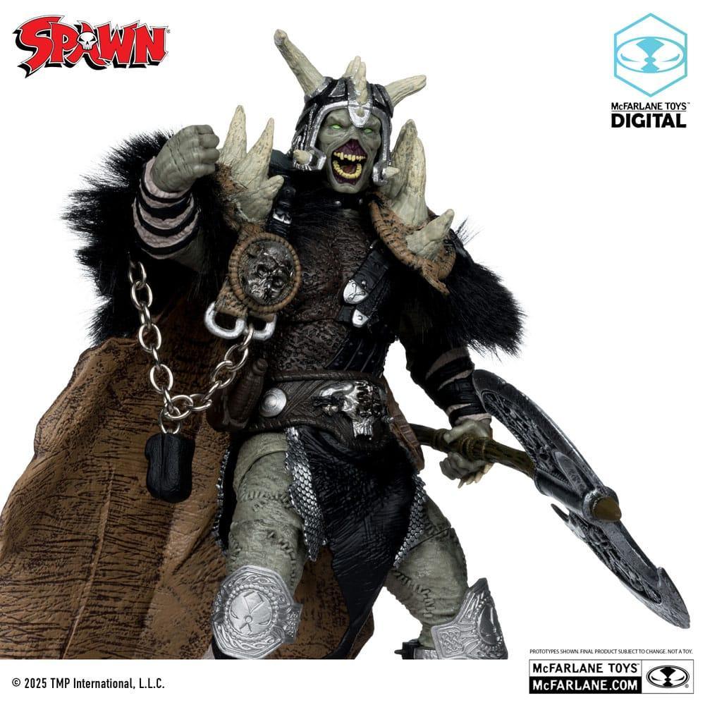 Spawn Actionfigur Bloodaxe med Häst - McFarlane Toys 30-årsjubileum McFarlane Toys