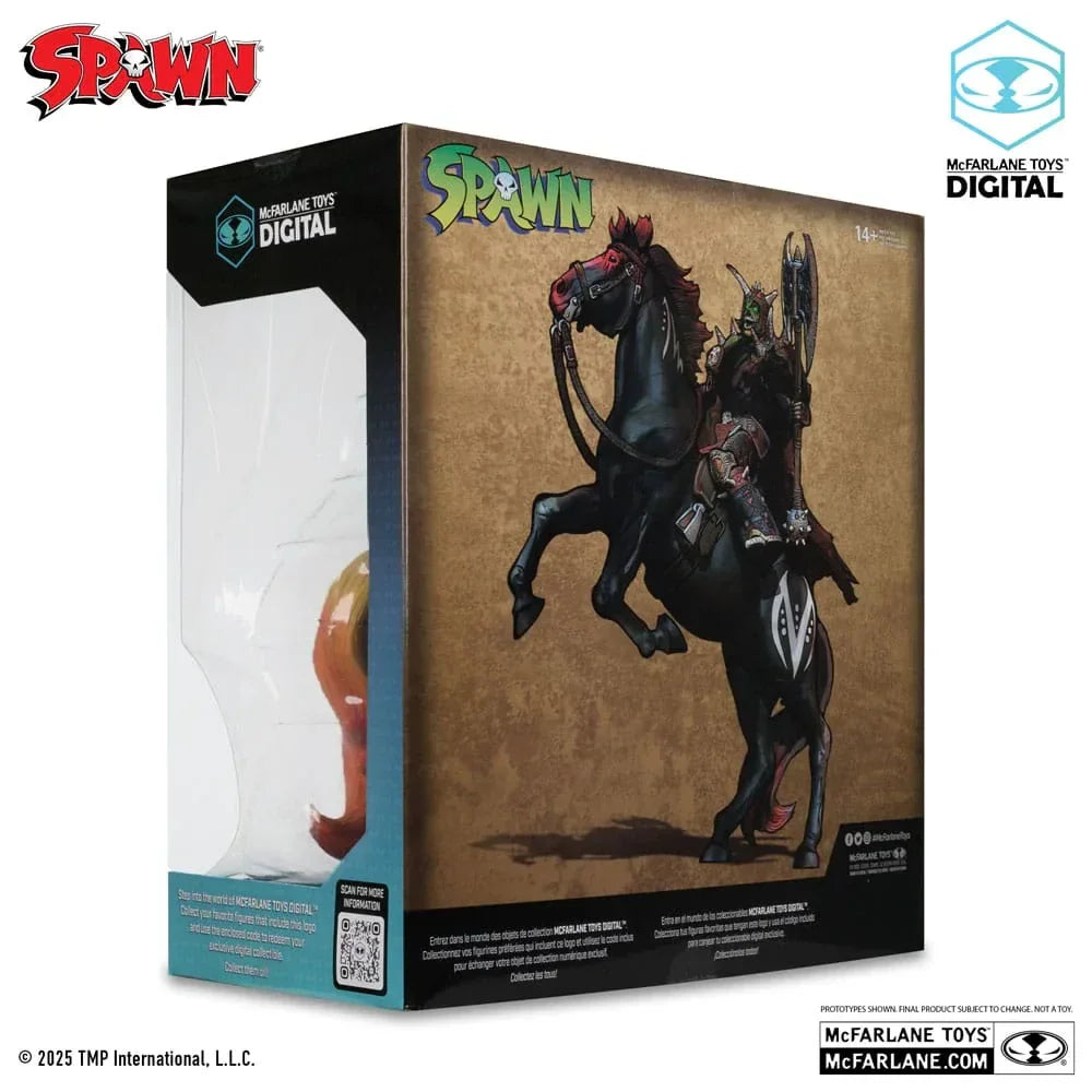 Spawn Actionfigur Bloodaxe med Häst - McFarlane Toys 30-årsjubileum McFarlane Toys