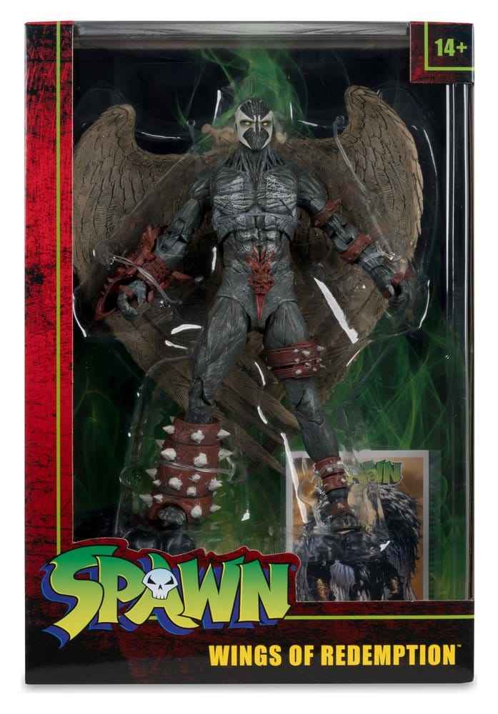 Spawn Leksaksfigur Wings of Redemption Spawn 23 cm - Detaljerad Samlarfigur med Stora Vingar och Displaybas