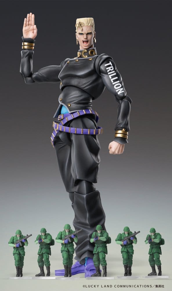 JoJo's Bizarre Adventure: Diamond Is Unbreakable - articulated collectible figure Chozokado Keicho Nijimura & Bad Company 17 cm