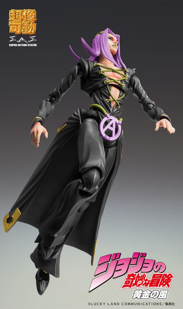 JoJo's Bizarre Adventure Part 5 Super Action Figur Chozokado Leone Abbacchio Black Ver. 16 cm Medicos Entertainment