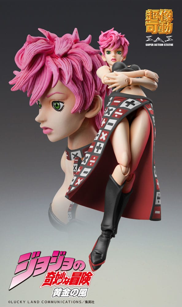 JoJo's Bizarre Adventure Part 5 Super Action Figur Chozokado Trish Una Black Ver. 15 cm Medicos Entertainment