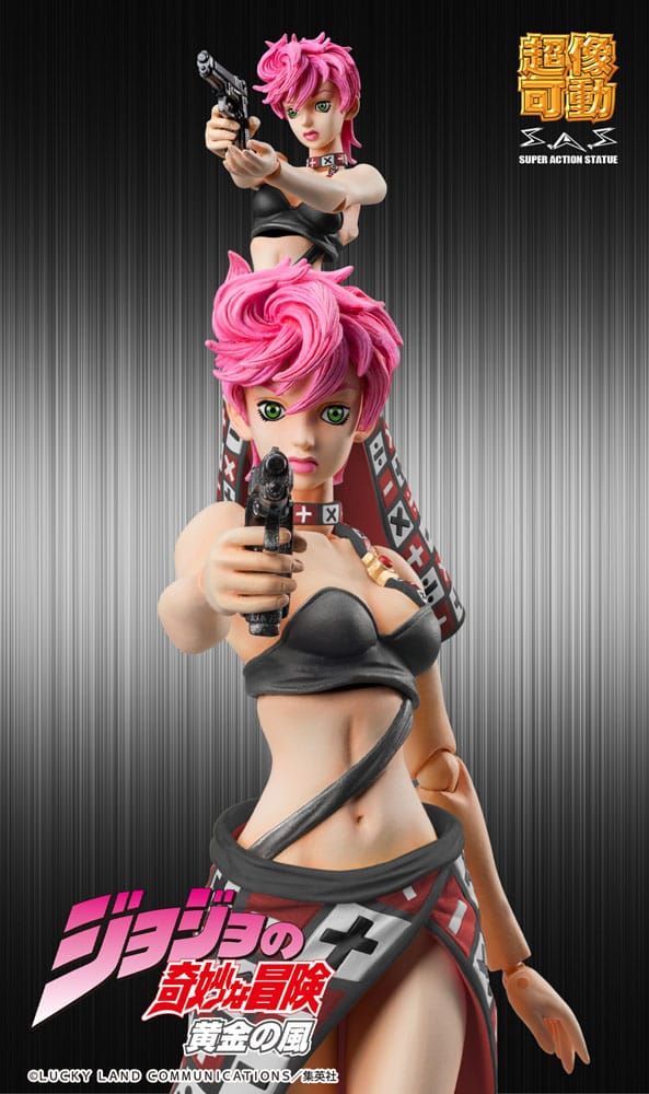 JoJo's Bizarre Adventure Part 5 Super Action Figur Chozokado Trish Una Black Ver. 15 cm Medicos Entertainment