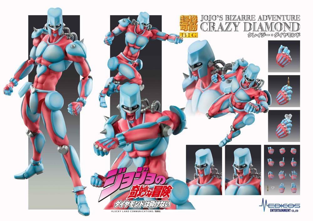JoJo's Bizarre Adventure Part 4 Super Action Figur Chozokado Big (Crazy Diamond) 22 cm Medicos Entertainment