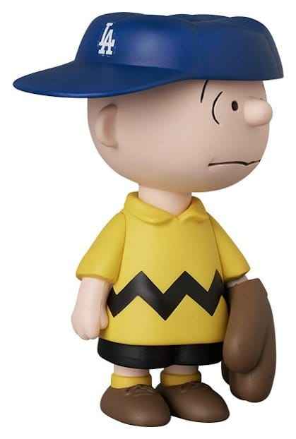 MLB × Peanuts UDF PVC-figur Los Angeles Dodgers Charlie Brown 9 cm