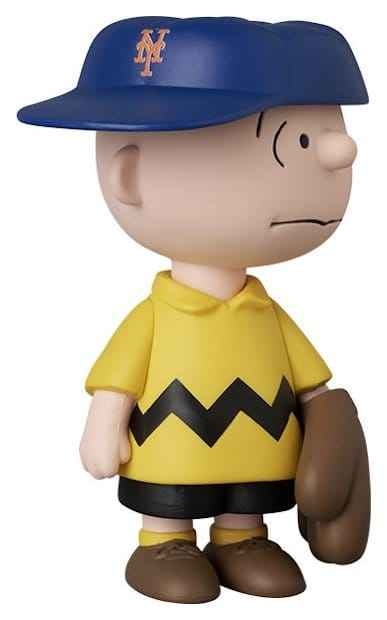 MLB × Peanuts UDF PVC-figur New York Mets Charlie Brown 9 cm