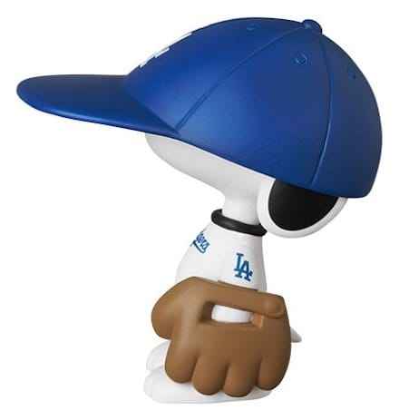 MLB × Peanuts UDF PVC-figur Los Angeles Dodgers Snoopy 7 cm