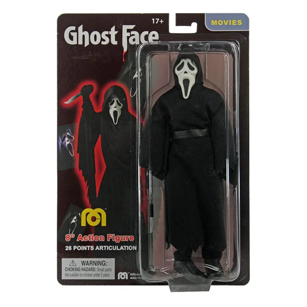 Scream Action Figur Ghostface Vit Ansikte 20 cm MEGO
