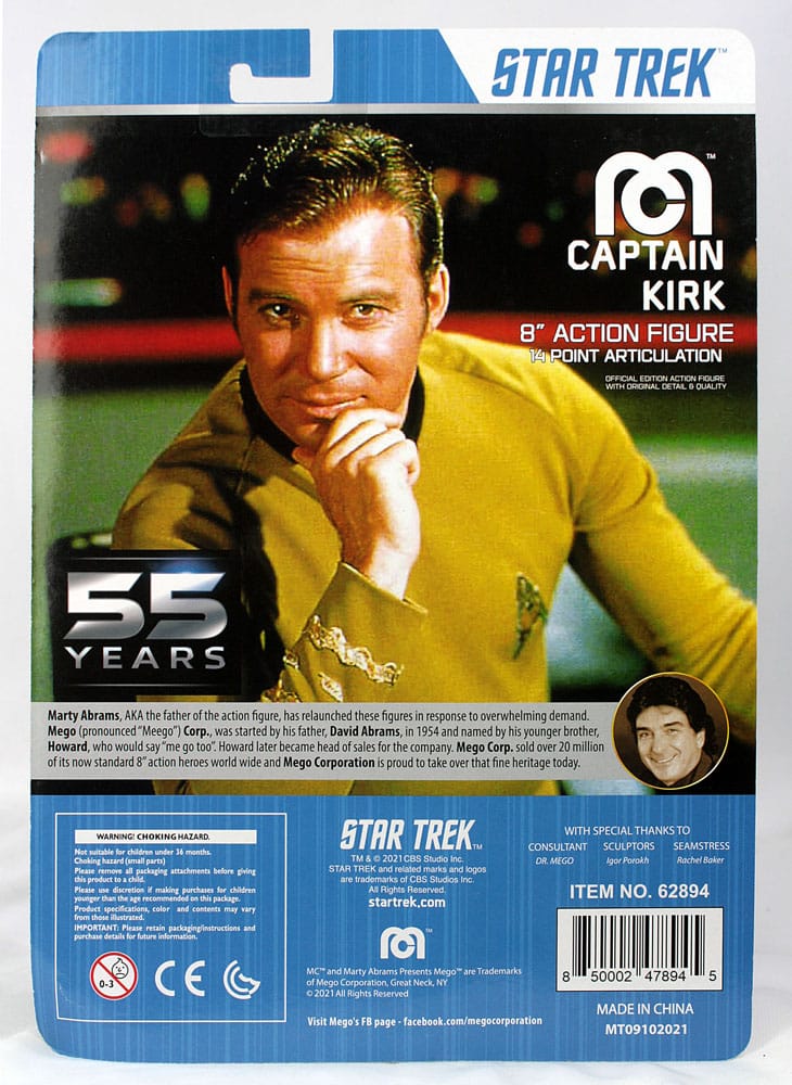 Star Trek Action Figur Kirk 55th Anniversary 20 cm MEGO