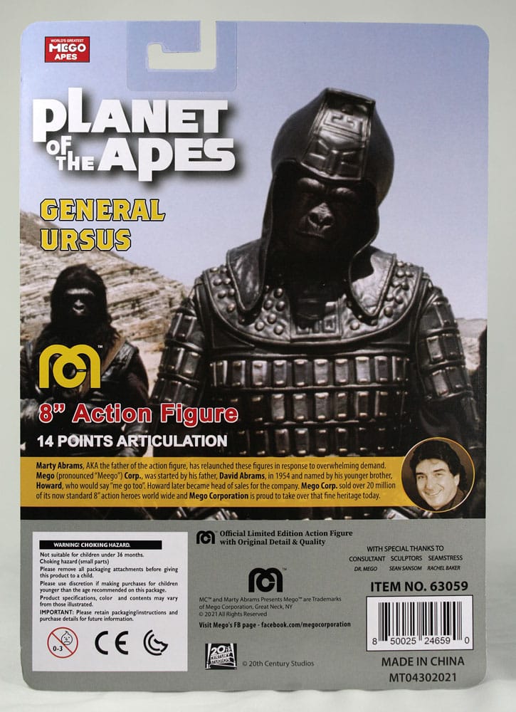 Planet of the Apes Action Figur General Ursus 20 cm MEGO
