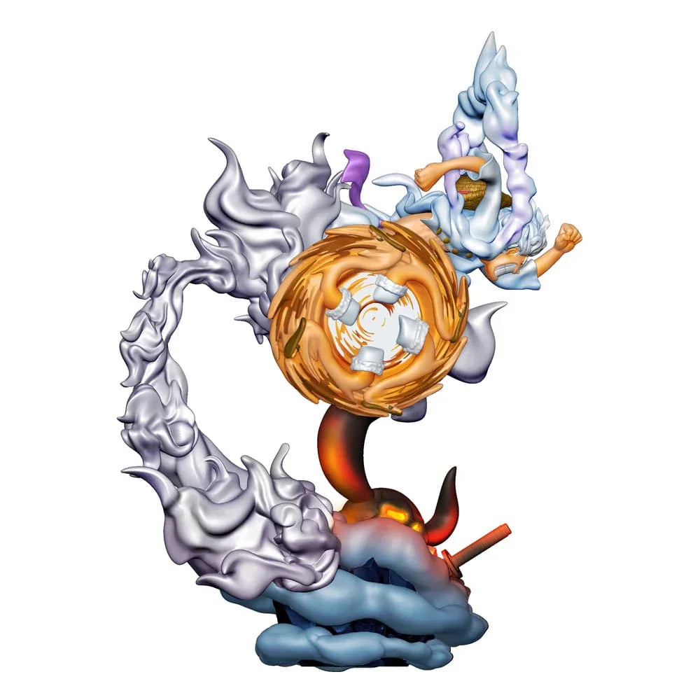 One Piece Petitrama PVC Mini Figur Logbox Re Birth Gear Fifth Special Set 9 cm Megahouse
