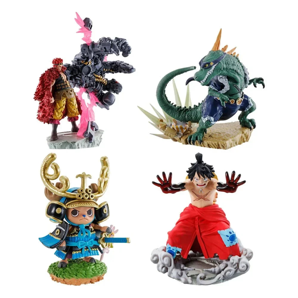 One Piece Petitrama PVC Mini Staty Logbox Re Birth Wanokuni Vol. 2 Set 9 cm Megahouse