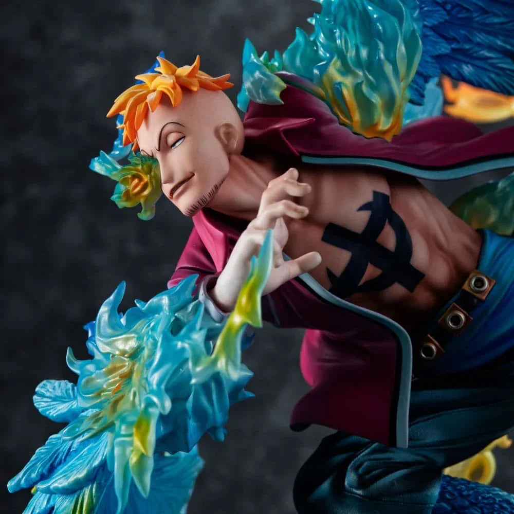 One Piece P.O.P MAS Maximum PVC Figur Marco the Phoenix - Ledare av 1:a gruppen av Whitebeard Pirates 32 cm Megahouse