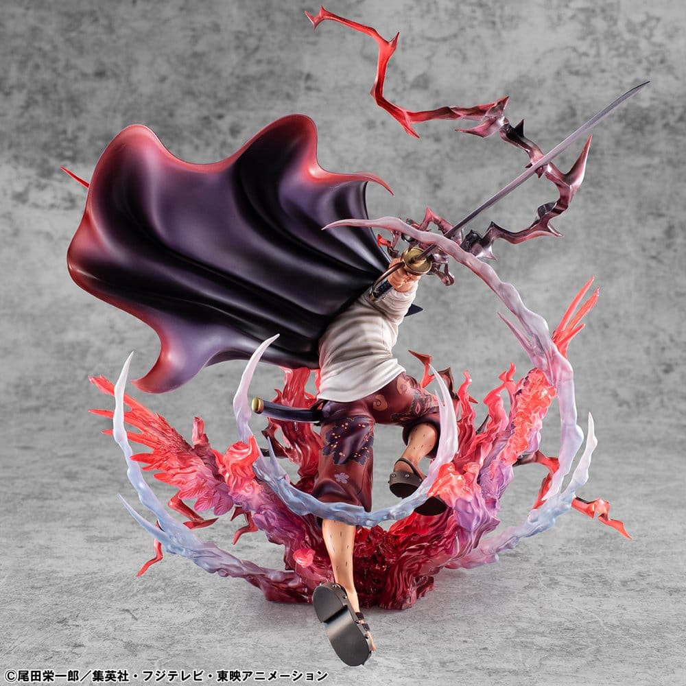 One Piece P.O.P SA-MAXIMUM PVC Figure Leader of the Red-Haired Pirates Red-Haired Shanks Kamusari 25 cm