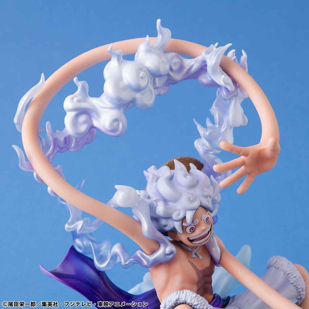 One Piece Portrait.Of.Pirates PVC-figur "Evolutionära Historien" Monkey D. Luffy "Gear Fifth" 26 cm