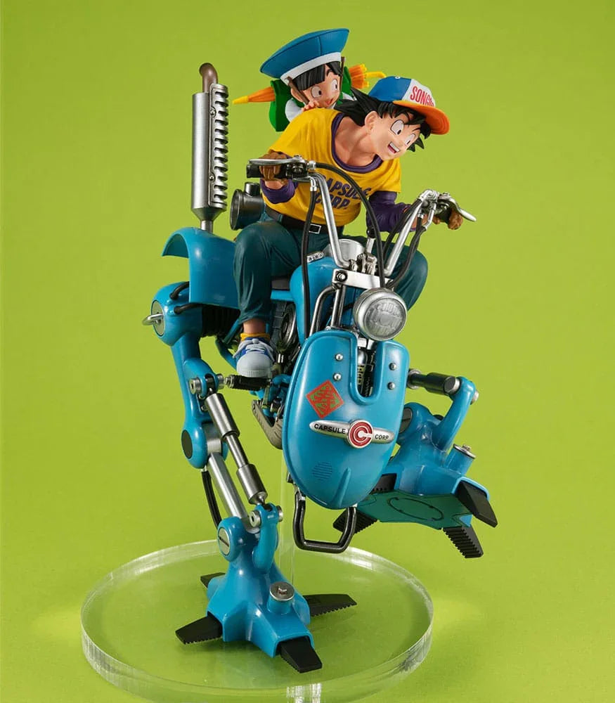 Dragonball Z Desktop Real McCoy EX PVC Diorama Son Goku & Son Gohan & Robot med två ben 20 cm Megahouse