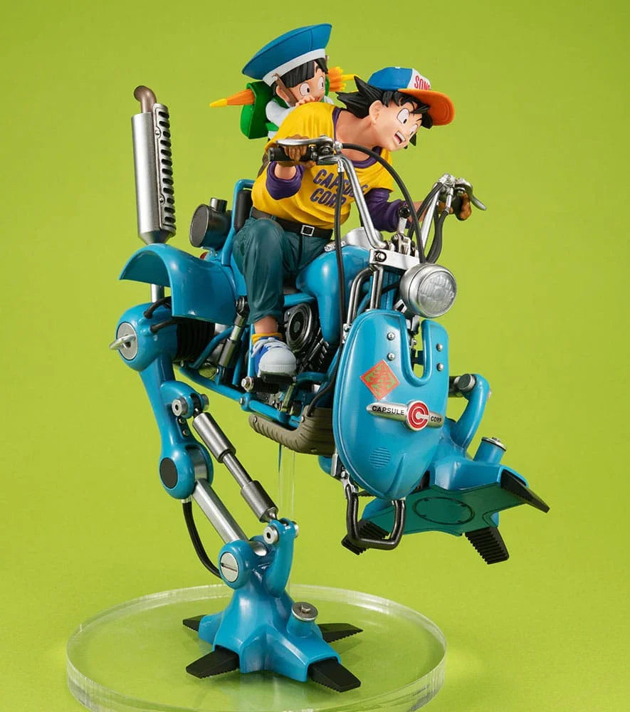 Dragonball Z Desktop Real McCoy EX PVC Diorama Son Goku & Son Gohan & Robot med två ben 20 cm Megahouse